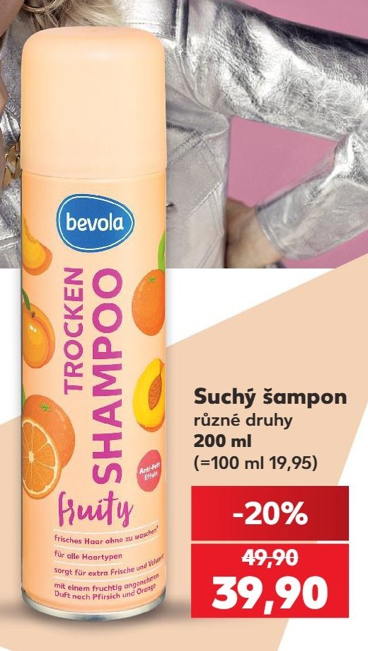 Suchý šampon Bevola