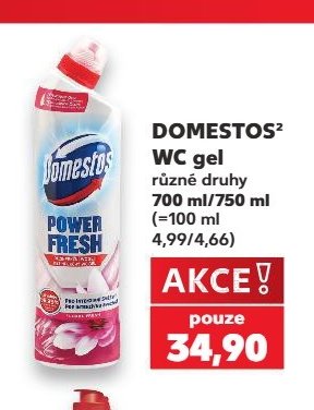 DOMESTOS WC gel různé druhy 700 ml/750 ml