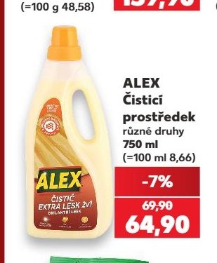 ALEX Čisticí prostředek různé druhy 750 ml