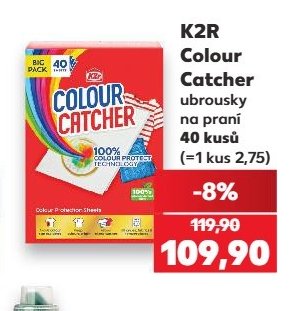 K2R Colour Catcher ubrousky na praní 40 kusů