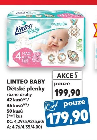 LINTEO BABY Dětské plenky