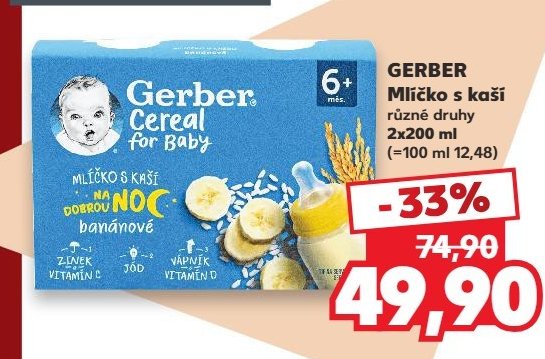 Gerber Mlíčko s kaší