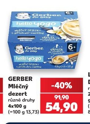 Gerber Mléčný dezert