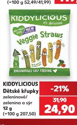 Kiddylicious Dětské křupky
