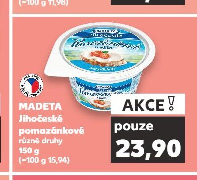 MADETA Jihočeské pomazánkové různé druhy 150 g