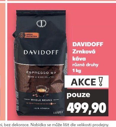 DAVIDOFF Zrnková káva různé druhy 1 kg