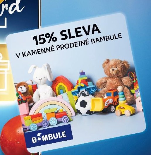 15% sleva v kamenné prodejně Bambule