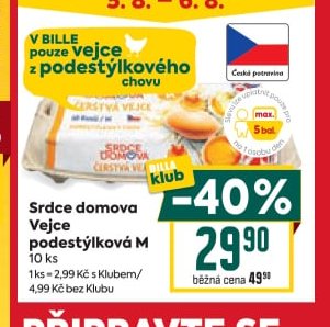 Vejce z podestýlkového chovu Srdce domova