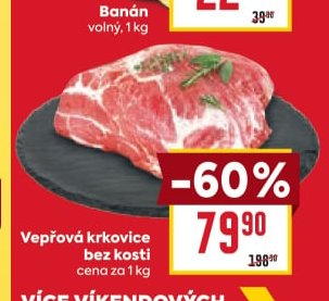 Vepřová krkovice bez kosti