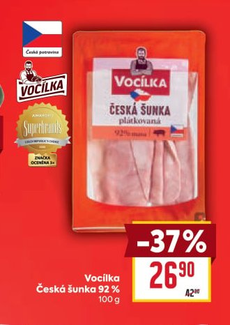 Vocílka Česká šunka 92%