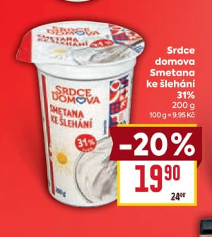 Srdce domova Smetana ke šlehání