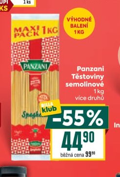 Panzani Těstoviny semolinové