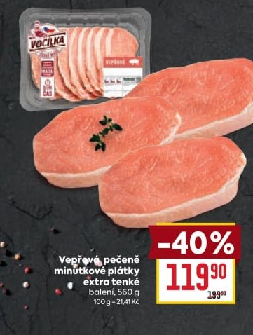 Vepřové pečeně minutkové plátky extra tenké
