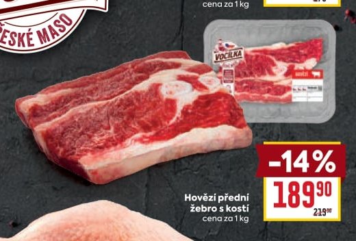 Hovězí přední žebro s kostí