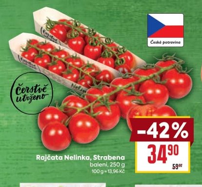 Rajčata Nelinka, Strabena