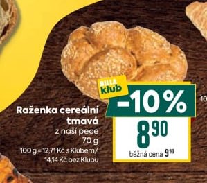 Raženka cereální tmavá z naší pece 70 g