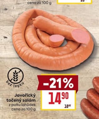 Javořický točený salám