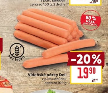 Vídeňské párky Deli