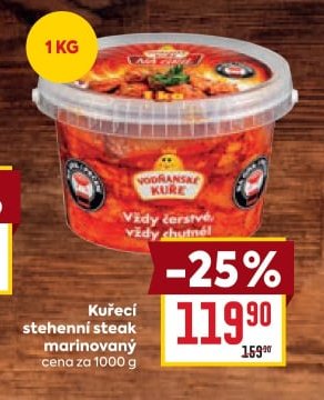 Kuřecí stehenní steak marinovaný