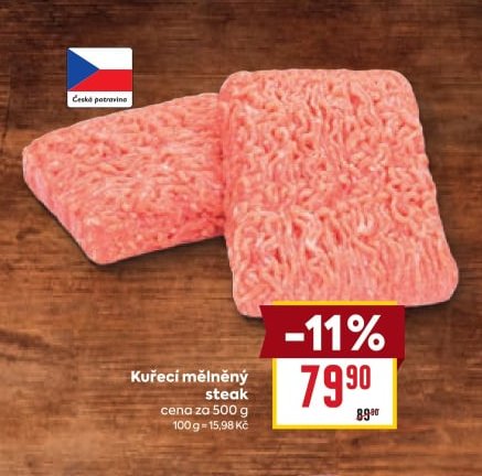 Kuřecí mělněný steak