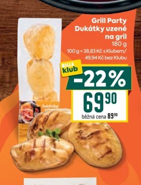 Grill Party Dukátky uzené na gril 180 g