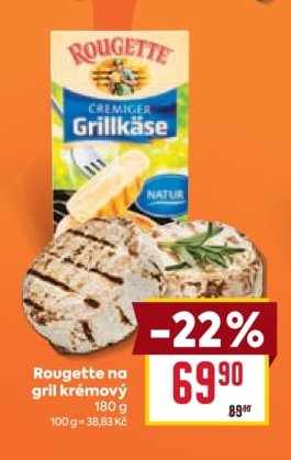 Rougette na gril krémový 180 g