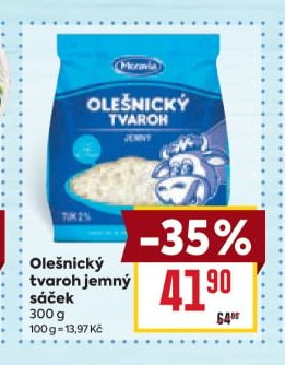 Olešnický tvaroh jemný sáček