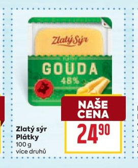 Zlatý sýr Plátky