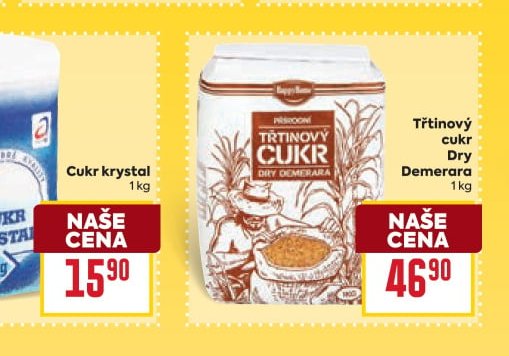 Třtinový cukr Dry Demerara