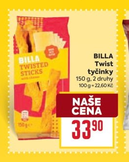 BILLA Twist tyčinky