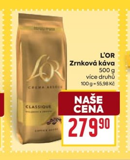 L'OR Zrnková káva