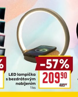 LED lampička s bezdrátovým nabíjením