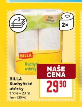BILLA Kuchyňské utěrky
