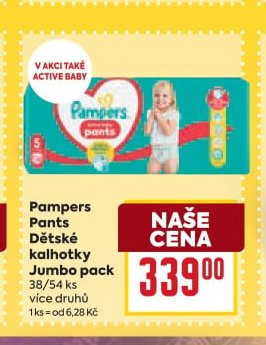 Pampers Pants Dětské kalhotky