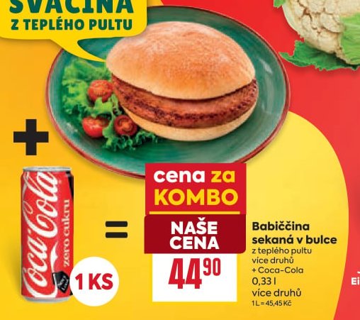 Babiččina sekaná v bulce + Coca-Cola
