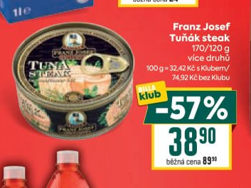 Franz Josef Tuňák steak 170/120 g
