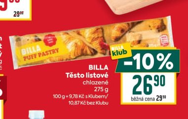 BILLA Těsto listové
