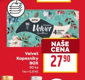 Velvet Kapesníky BOX