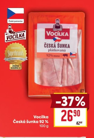 Vocílka Česká šunka 92 %