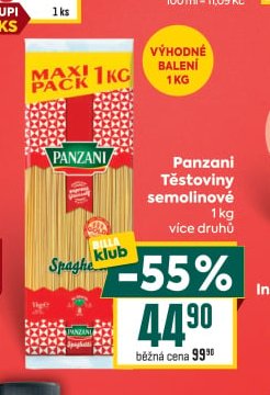 Panzani Těstoviny semolinové