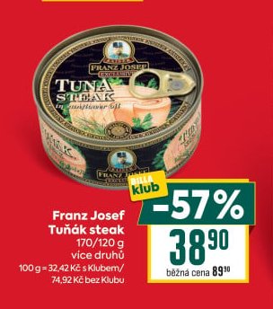 Franz Josef Tuňák steak
