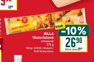 BILLA Těsto listové