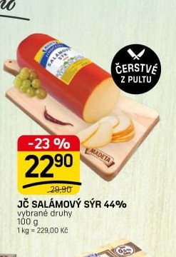 JČ SALÁMOVÝ SÝR 44%