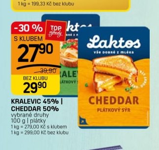 KRALEVIC 45% / CHEDDAR 50%