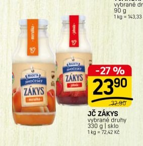 JČ ZÁKYS vybrané druhy