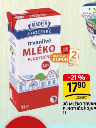 JČ MLÉKO TRVANLIVÉ PLNOTUČNÉ 3,5 %