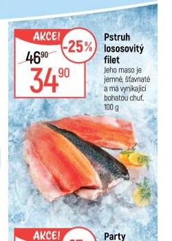 Pstruh lososovitý filet