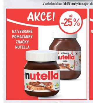 Pomazánky Nutella