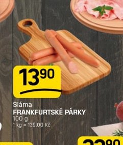 Sláma FRANKFURTSKÉ PÁRKY