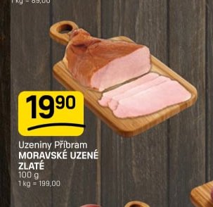 Uzeniny Příbram MORAVSKÉ UZENÉ ZLATÉ